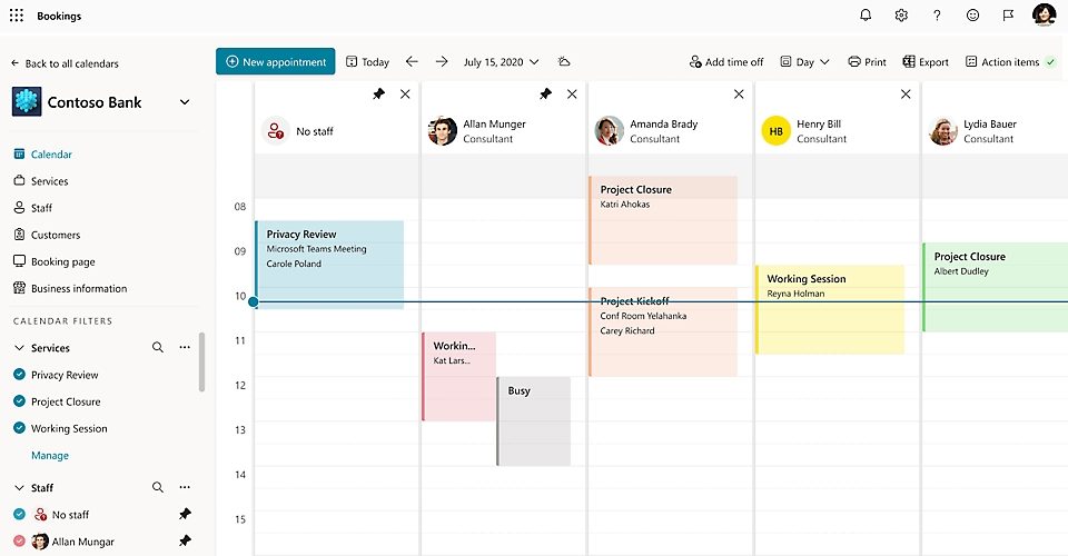 Microsoft Bookings : d’une expérimentation au catalogue de services